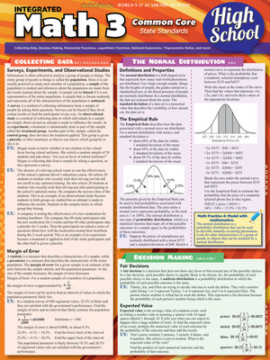cover image of Math 3 Common Core 11th Grade